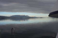 13-Beagle Channel with mountains on Isla Hoste